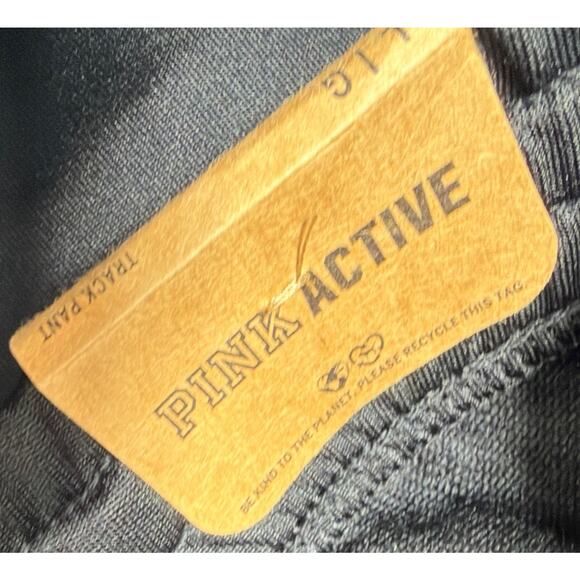 Victoria's Secret PINK Active Ankle Zip Track Pants w/Pockets Black L New - Picture 6 of 7